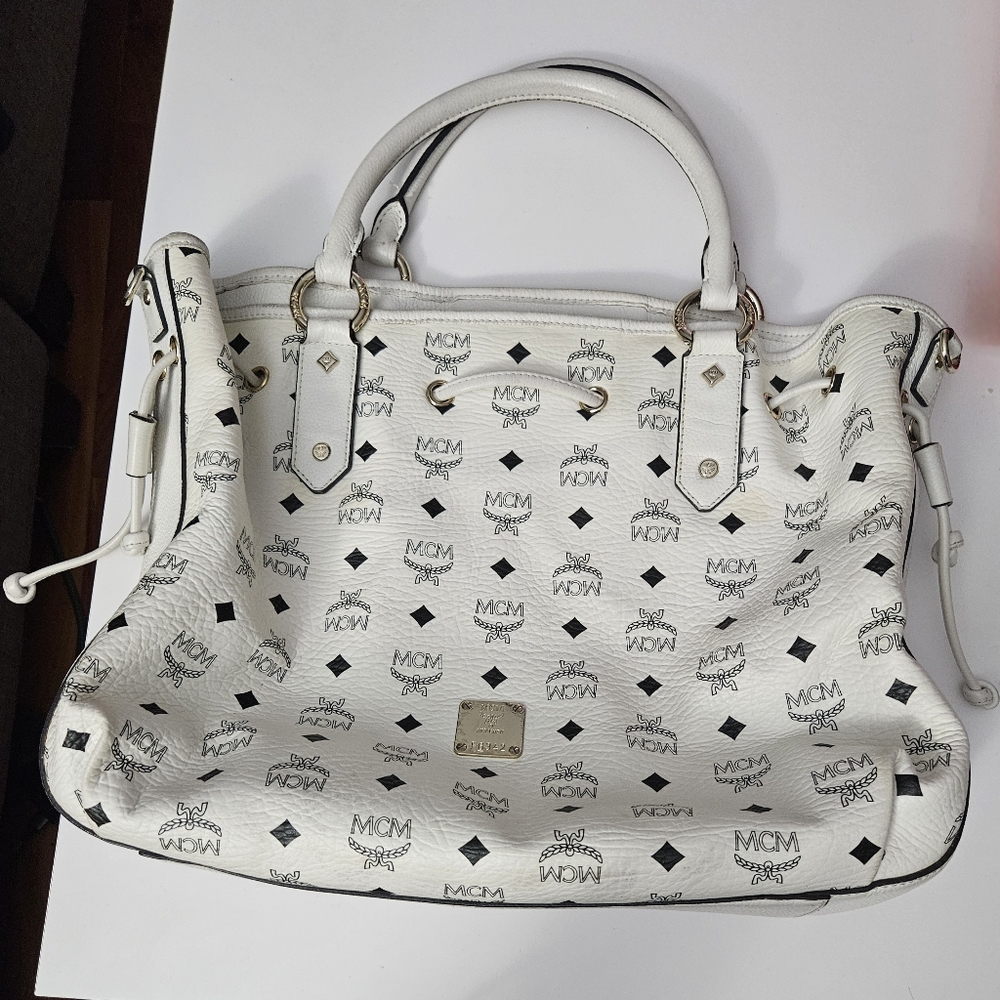 MCM White Leather Bag - Picture 5 of 16